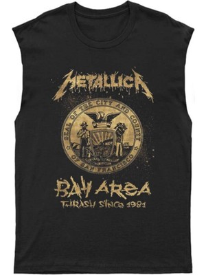 Tarzsokak Metallica Kesik Kol Tişört Kolsuz T-Shirt BKT5673