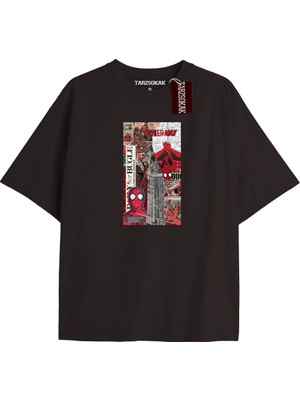 Tarzsokak Spider-Man Gazete Baskı Model No Way Home Tshirt