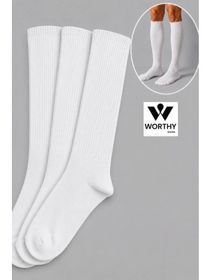Worthy Socks 3'lü Diz Altı Tenis Spor Çorap