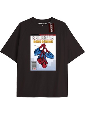 Tarzsokak Spider-Man Gazete Baskı Model No Way Home Tshirt