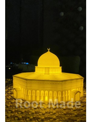 Moontime Alaçatı Mescid-I Aksa Tealight Mumluk Islami Dekoratif Obje Dini Hediyeler Ramazan Hediyesi