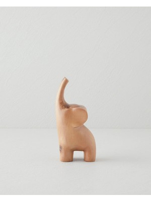 Moontime Alaçatı Elephant Biblo 9X6X18,5 cm Kahverengi