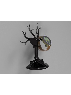 Moontime Alaçatı Dekoratif Ağaç Model Saat Standı 20 cm