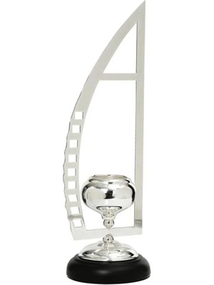 Moontime Alaçatı Yelken Mumluk Silver Küçük AK.JE0106