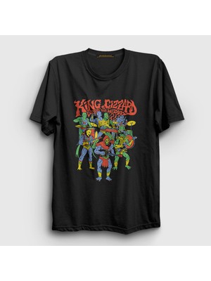 Presmono  Siyah Band King Gizzard And The Lizard Wizard T-Shirt