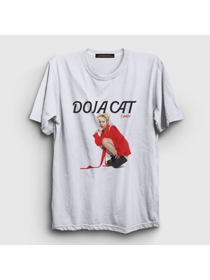 Presmono  Beyaz Candy Müzik Doja Cat T-Shirt