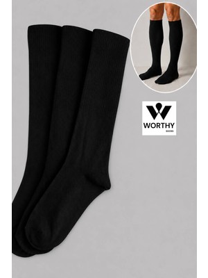 Worthy Socks 3'lü Diz Altı Tenis Spor Çorap