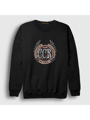 Presmono Unisex Siyah Ccr Creedence Clearwater Revival Sweatshirt