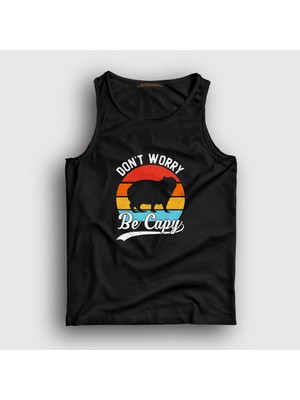Presmono  Siyah Don't Worry Be Capy Capybara Atlet