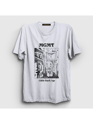 Presmono  Beyaz Little Dark Age Rock Mgmt T-Shirt