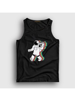 Presmono  Siyah Boombox Uzay Müzik Astronot Atlet