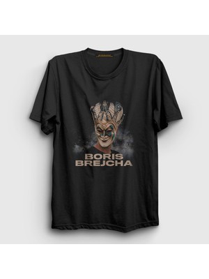 Presmono  Siyah Venetian Dj Boris Brejcha T-Shirt