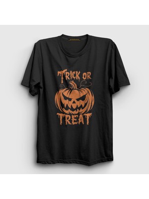 Presmono  Siyah Trick Or Treat Halloween Cadılar Bayramı T-Shirt