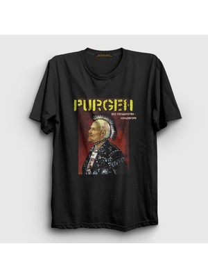 Presmono  Siyah Album Punk Müzik Purgen T-Shirt