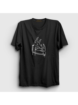 Presmono  Siyah Twin Fantasy Car Seat Headrest T-Shirt