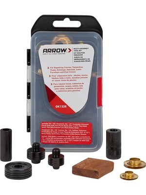 Arrow Ok Gurthalteband GK1238 3/20,3 cm ve 1/5,1 cm Multi-Grommet Araç Kiti