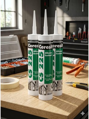 Henkel Ceresit Cs 225 Şeffaf Genel Amaçlı Silikon 280 ml - 3'lü Avantaj Paketi