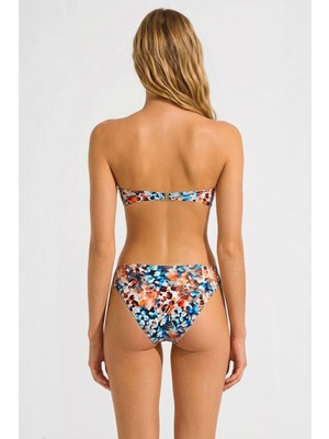 Mısırlı Aksesuarlı Soft Straplez Bikini Takım Çok Renkli