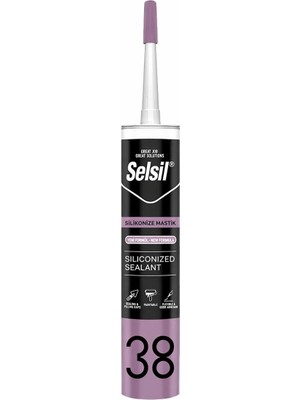 Selsil Silikonize Mastik Şampanya 485 gr