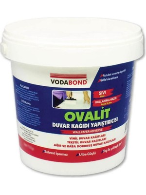 Hazır Ovalit Tekstil Vinil Duvar Kağıdı Tutkalı Yapıştırıcısı 750 gr