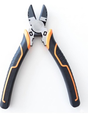 Profesyonel Yan Keski, 160 Mm, Ergonomik Saplı, Turuncu Siyah
