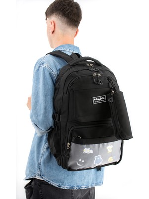 Ventis Qualty – Okul Çantası Su Geçirmez Klinkır Kumaş Unisex Sırt Çantası Model (7d)