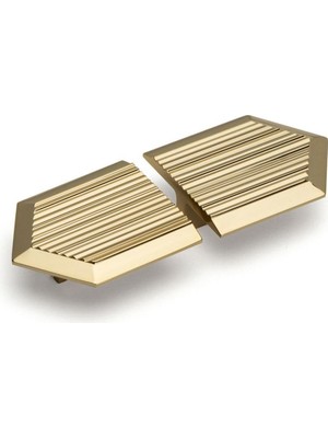 System 9038 Line-Çizgili Kulp Altın Renk Tek Adet 224 mm Altın Tek Ebat SSY9038 0224 Gl
