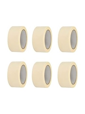 6 Adet Maskeleme Bandı Boya Bandı 48MM x 25M Kağıt Bant