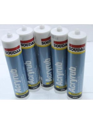 5 Adet Soakrilik Beyaz Mastik 500 gr