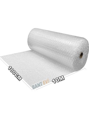 Bant Evi Balonlu Naylon Patpat 100CM Genişlikte Rulo Havalı Eşya Koruma Ambalaj Pat Pat (100CM x 10M)