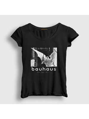 Presmono  Kadın Siyah The Bela Session Müzik Bauhaus T-Shirt