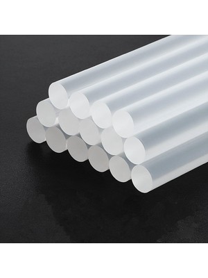 84 Adet Ince Mum Silikon 7.5 mm Uzunluk 30 cm Çubuk Sıcak Silikon Hobi Eşya Maket Yapıştırma Slikon