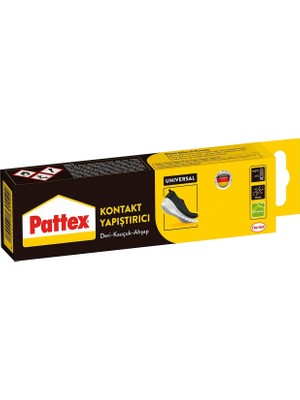 Pattex Deri-Kauçuk Ahşap Yapıştırıcı, Çeşitli Malzemelere Uygun Dirençli ve Çok Güçlü Yapıştırıcı, Su Geçirmez ve Anında Etkili Hızlı Yapıştırıcı, Şeffaf, 1X50G/58ML
