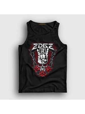 Presmono Unisex Siyah Skull Güreş Wwe Edge Atlet