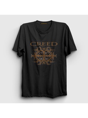 Presmono Unisex Siyah Band Müzik Creed T-Shirt