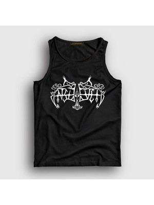 Presmono Unisex Siyah Logo Metal Enslaved Atlet