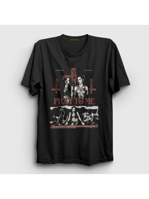 Presmono Unisex Siyah Pray To Me Palaye Royale T-Shirt