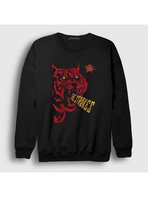 Presmono Unisex Siyah Shoreline The Strokes Sweatshirt