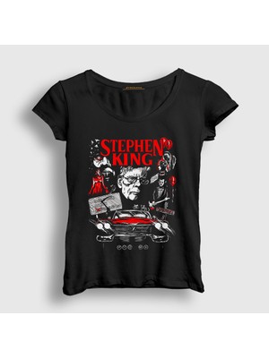 Presmono Kadın Siyah Poster Misery By Stephen King T-Shirt