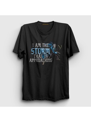 Presmono Unisex Siyah Storm Approaching Dante Devil My Cry T-Shirt