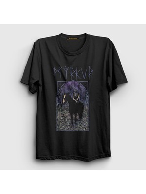 Presmono Unisex Siyah Juniper Metal Myrkur T-Shirt