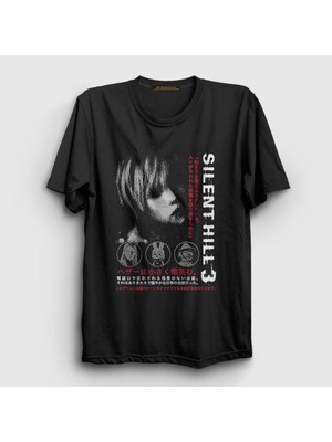 Presmono Unisex Siyah Heather Mason Silent Hill 3 T-Shirt