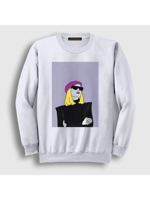 Presmono Unisex Beyaz Cool Roisin Murphy Sweatshirt