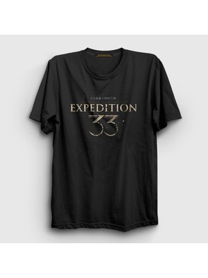 Presmono Unisex Siyah Logo Clair Obscur Expedition 33 T-Shirt