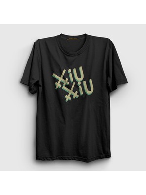 Presmono Unisex Siyah Logo Band Xiu Xiu T-Shirt