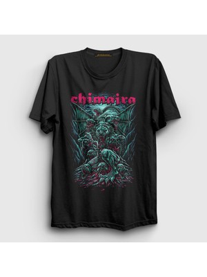 Presmono Unisex Siyah Kingdom Chimaria T-Shirt