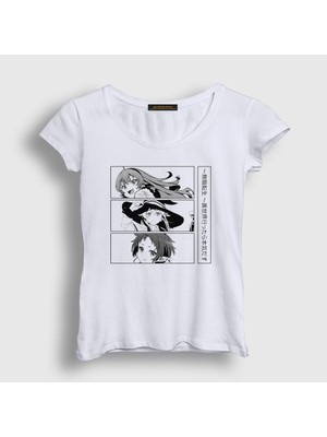 Presmono Kadın Beyaz Eris Roxy Sylphiette Mushoku Tensei T-Shirt