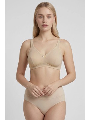 Mısırlı Msırlı Kadın Pamuklu Balensiz Toparlayıcı Minimizer Sütyen B/c/d Cup Seçeneği Ten