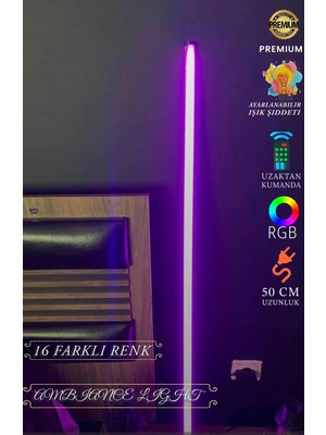 Moontime Alaçatı Rgb LED  Lambader Kumandalı 4 Animasyonlu