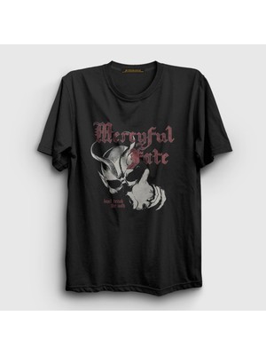 Presmono Unisex Siyah Oath Mercyful Fate T-Shirt